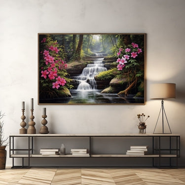 Japanese Waterfall Painting